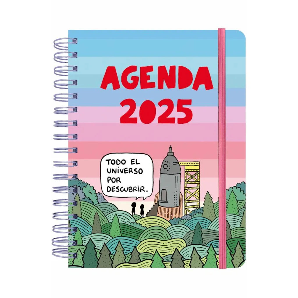 Agenda Anual 2025 Semana Vista 72 Kilos libreriadavinci