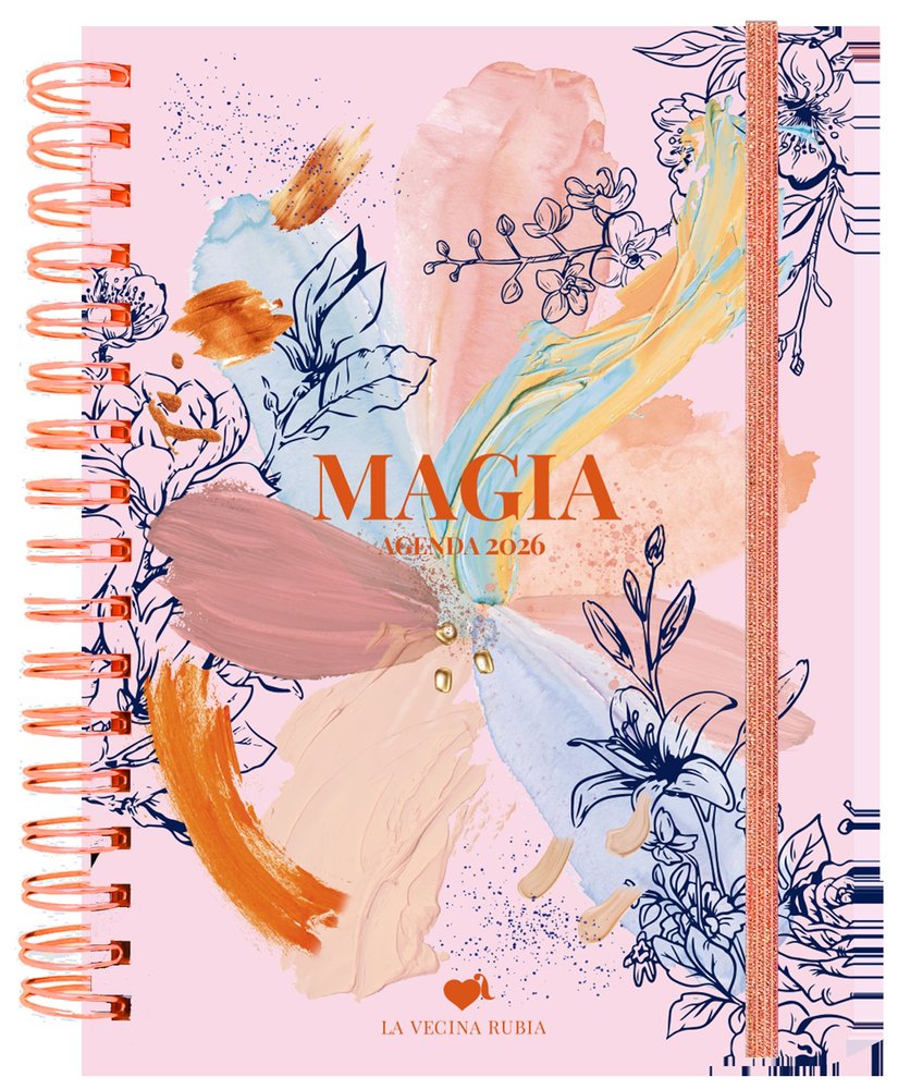 Agenda anual 2026 Día Página La Vecina Rubia librerialamota