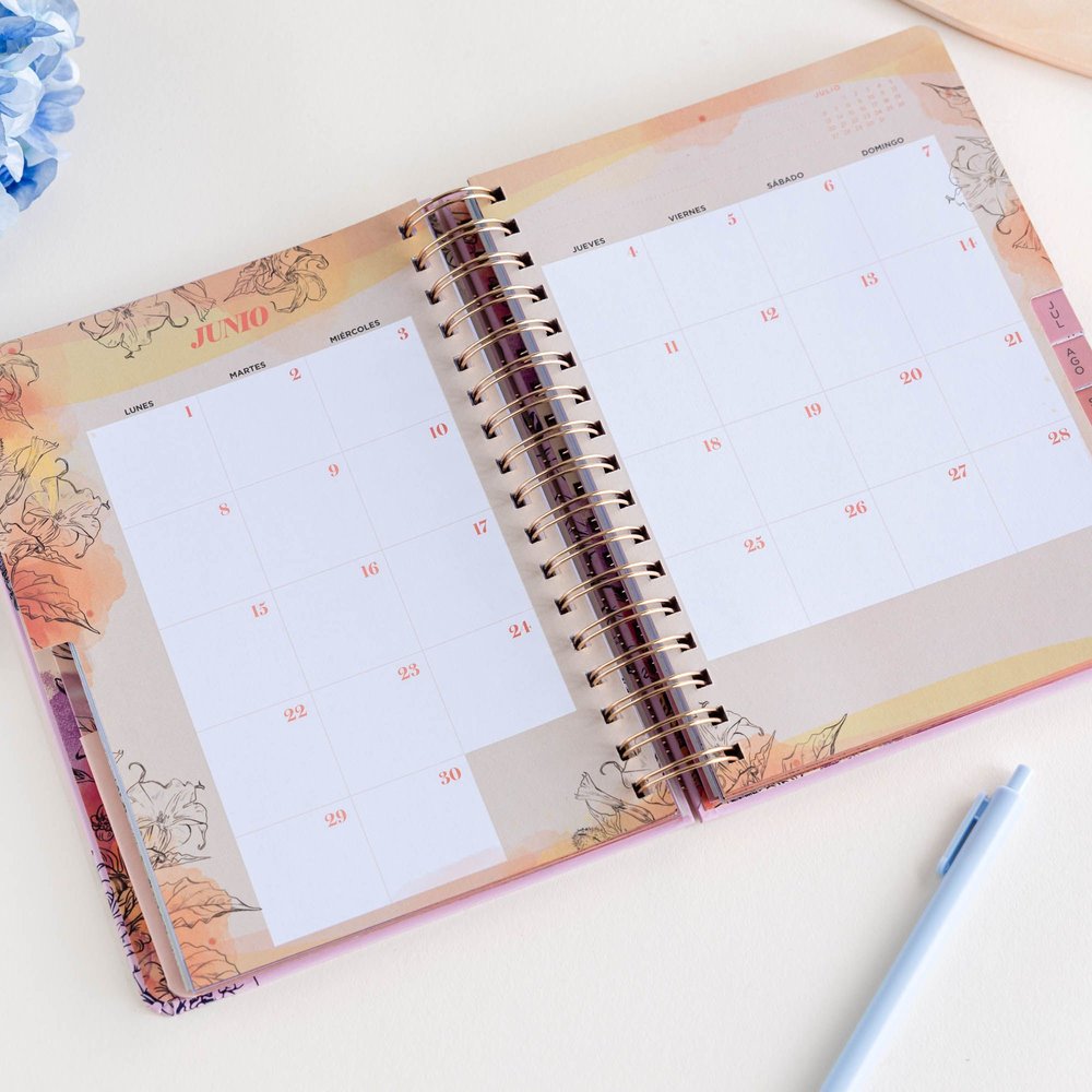 Agenda anual 2026 Día Página La Vecina Rubia librerialamota