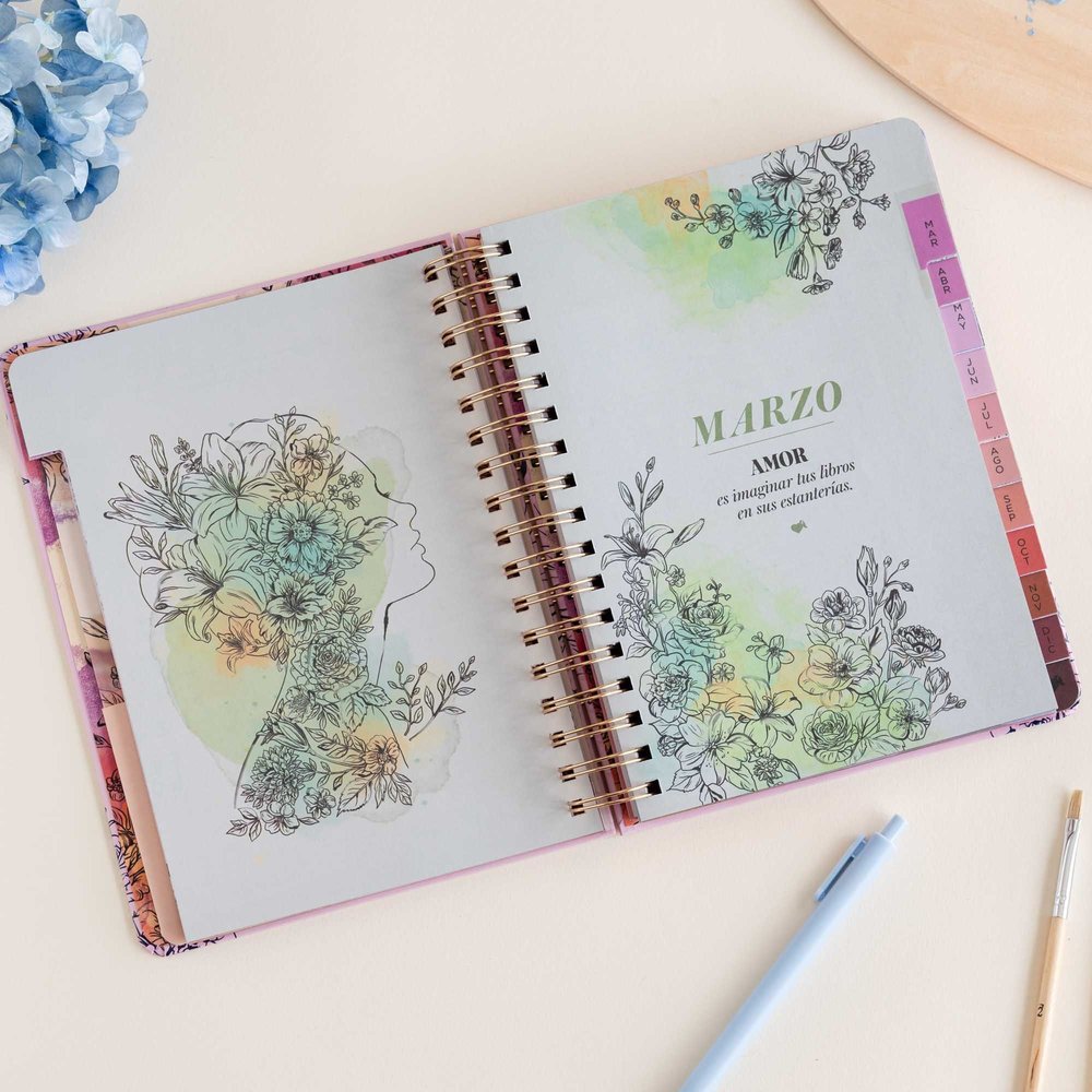 Agenda anual 2026 Día Página La Vecina Rubia librerialamota