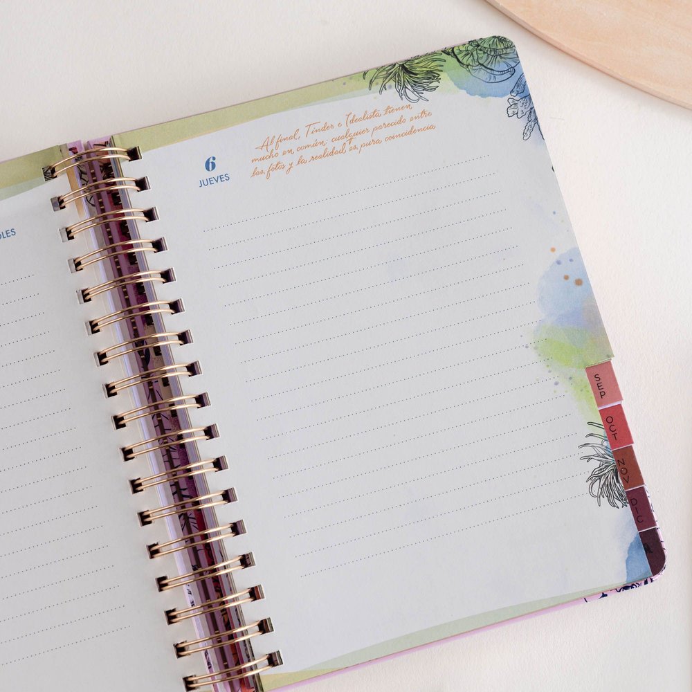 Agenda anual 2026 Día Página La Vecina Rubia librerialamota