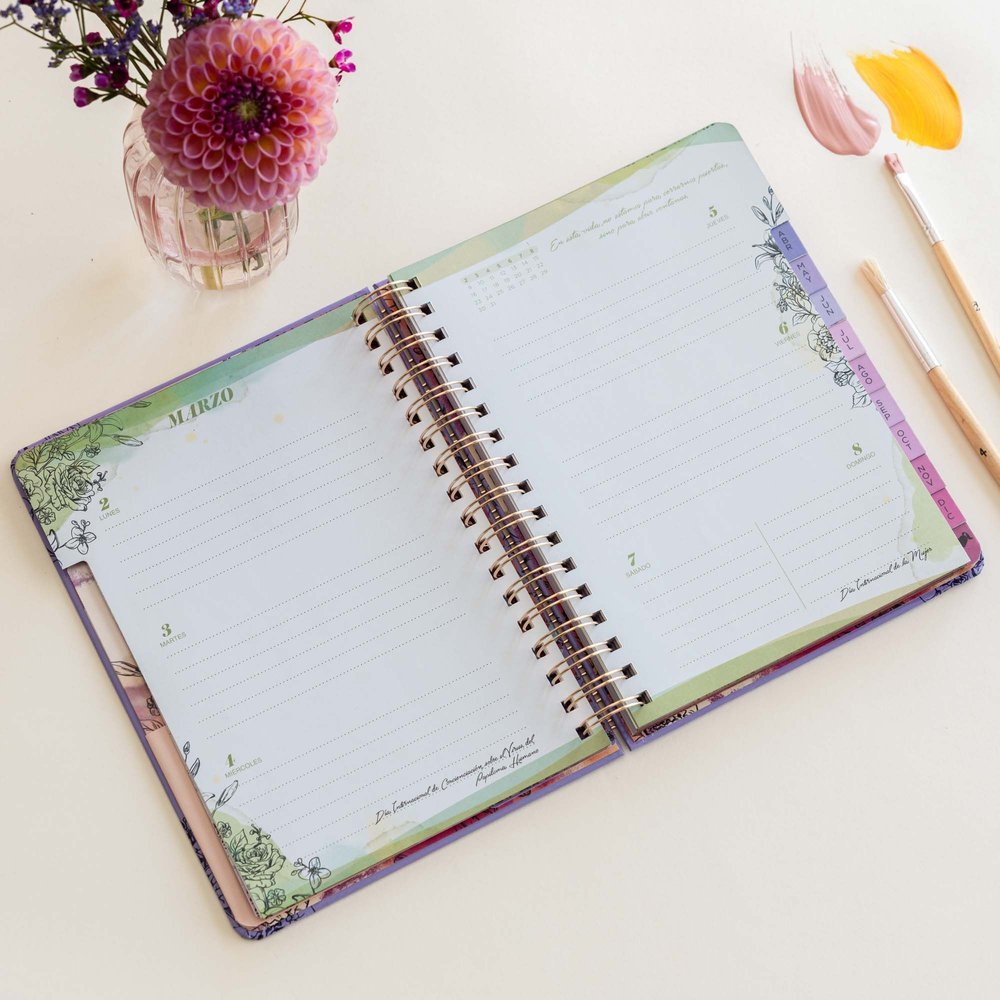 Agenda Anual Semana Vista 2026 La Vecina Rubia librerialamota