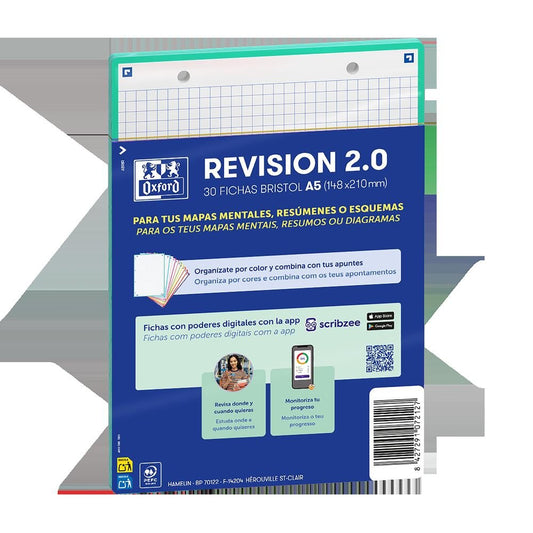 Flashcard Oxford Verde Agua A5 librerialamota