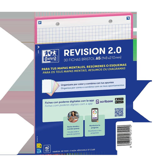 Flashcard Oxford Rosa Pastel A5 librerialamota