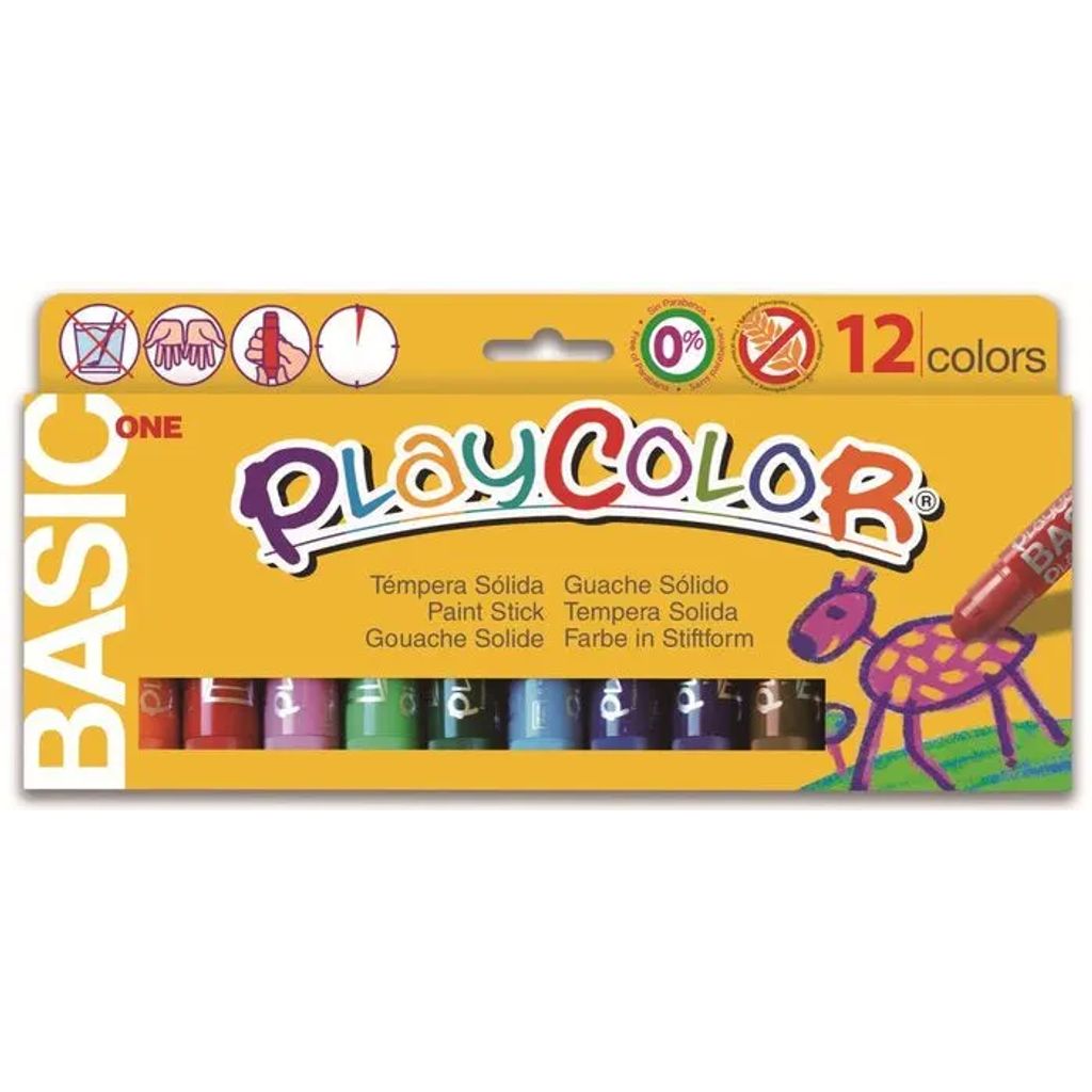 Témpera sólida Playcolor 12 und libreriadavinci