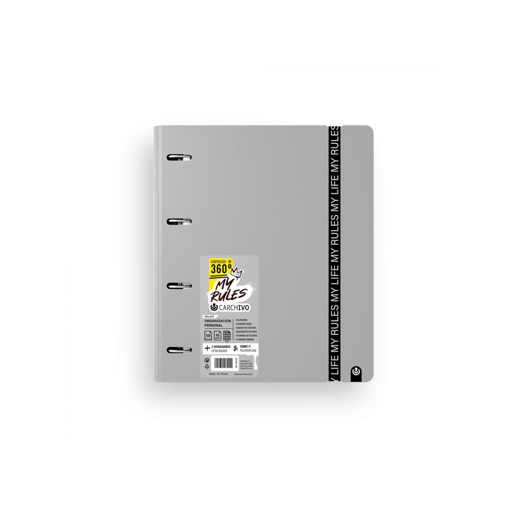 Carpeblock 360º My Rules Grey librerialamota