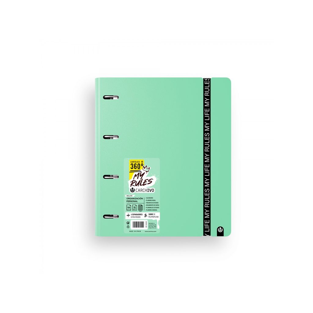 Carpeblock 360º My Rules Jade librerialamota