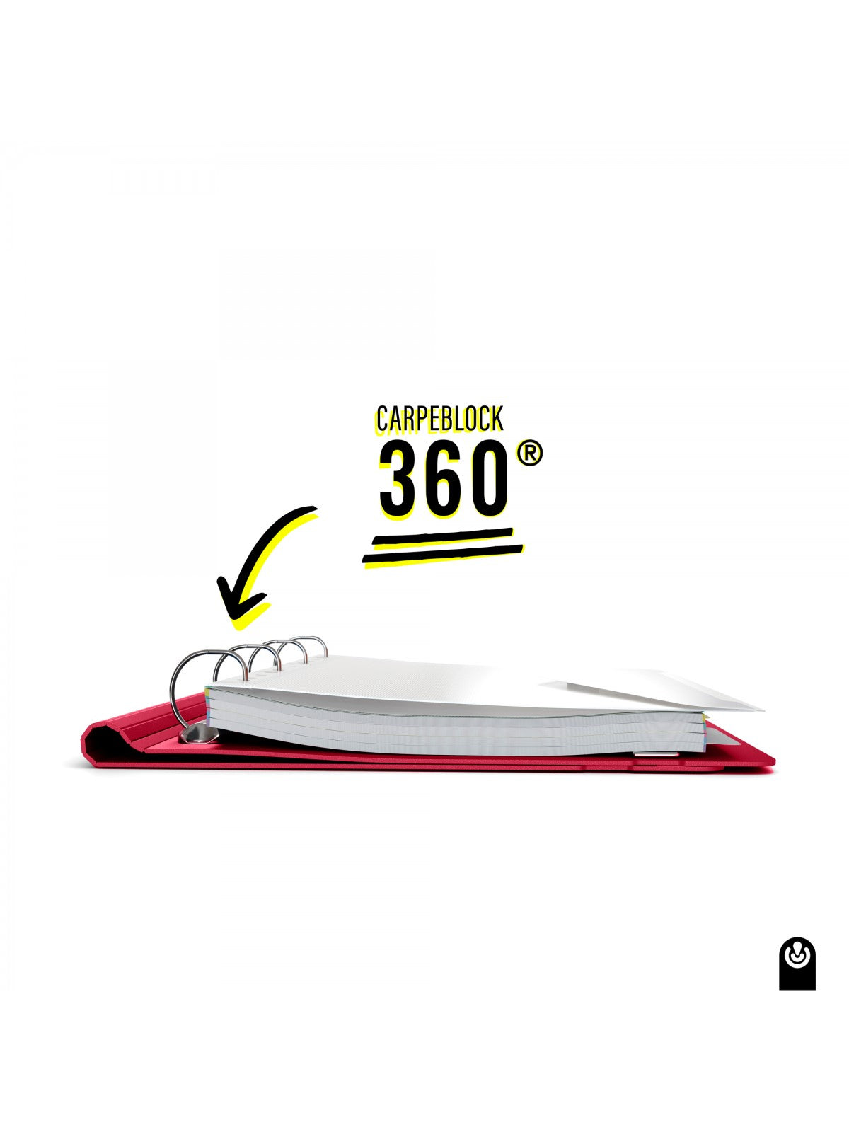 Carpeblock 360º Rojo librerialamota