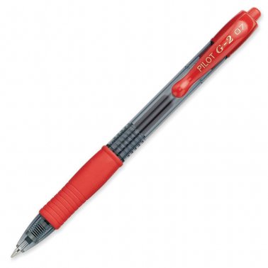 Bolígrafo Tinta Gel Pilot G-2 Rojo libreriadavinci