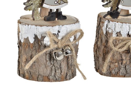 Adorno madera árbol Papá Noel Rojo libreriadavinci