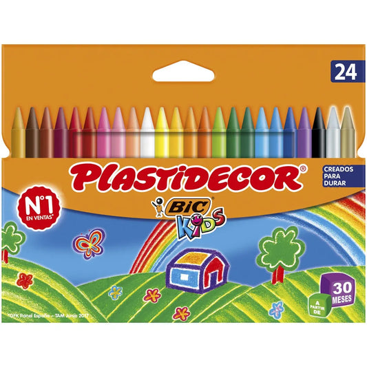 Ceras Plastidecor 24 und Bic libreriadavinci