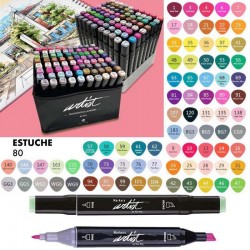 Estuche Luxury Canvas gama artist 80 colores libreriadavinci